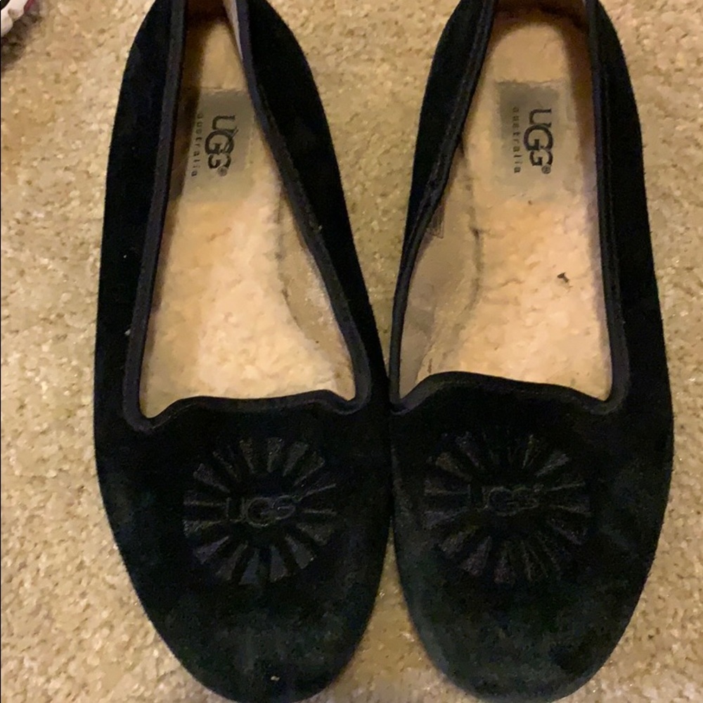 Black ugg slip one